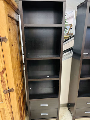 Bookcase With 2 Drawer 21x11x76