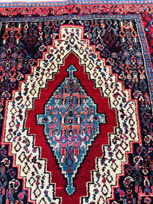 Persian Senneh Wool On Cotton Rug 40x57