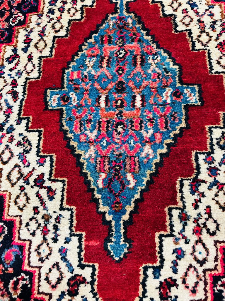 Persian Senneh Wool On Cotton Rug 40x57