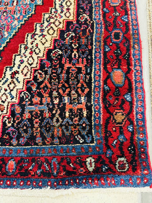 Persian Senneh Wool On Cotton Rug 40x57