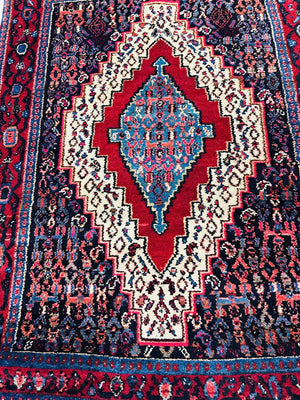 Persian Senneh Wool On Cotton Rug 40x57