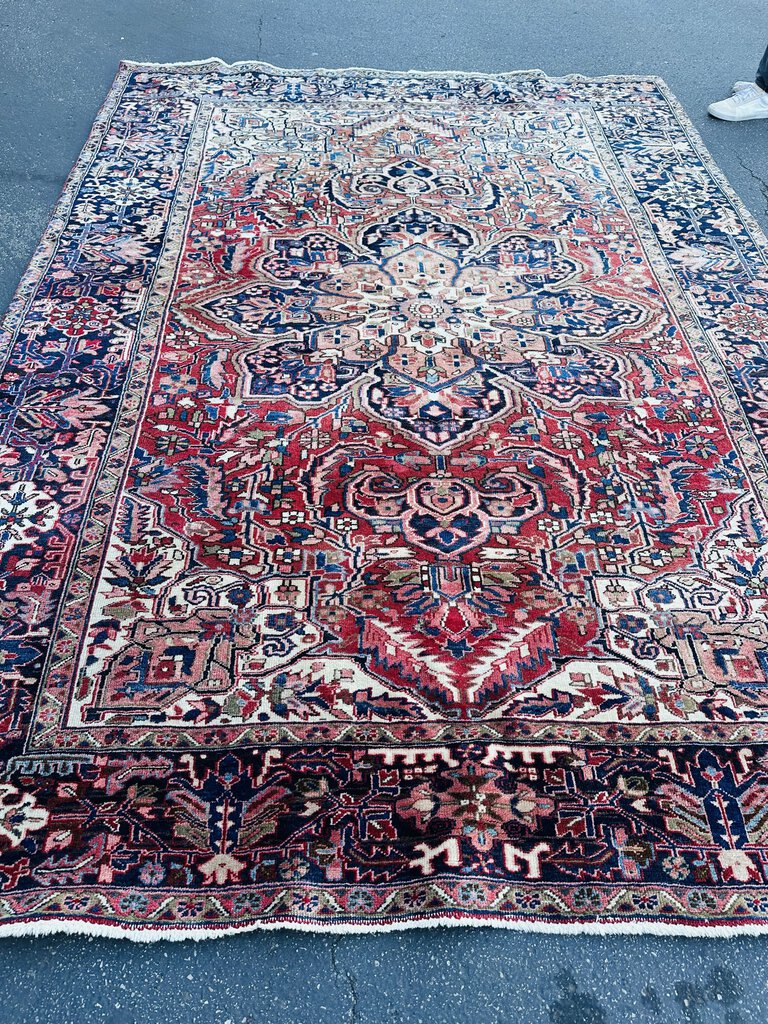 Persian Heriz Rug wool on Cotton 130 x 92