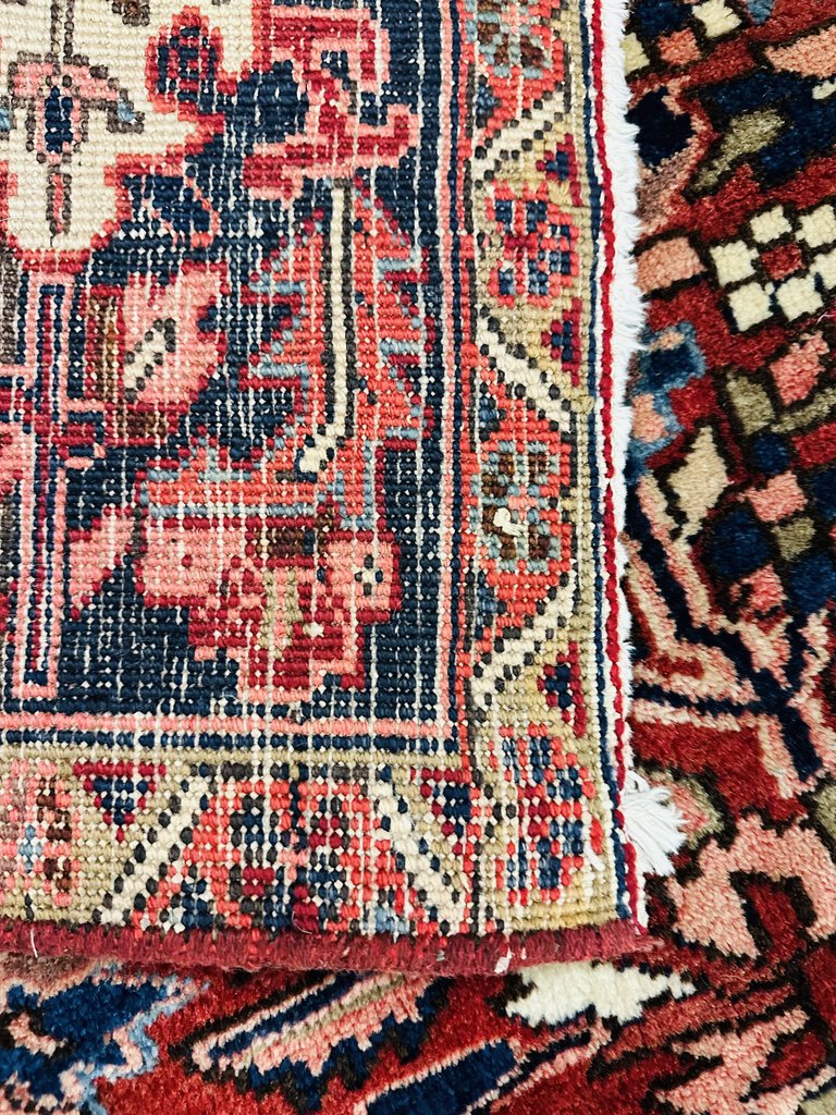 Persian Heriz Rug wool on Cotton 130 x 92