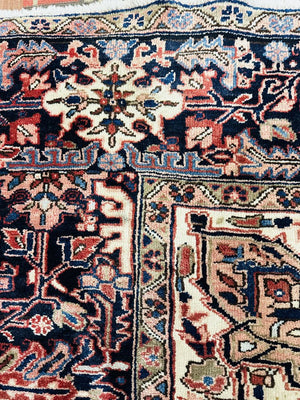 Persian Heriz Rug wool on Cotton 130 x 92