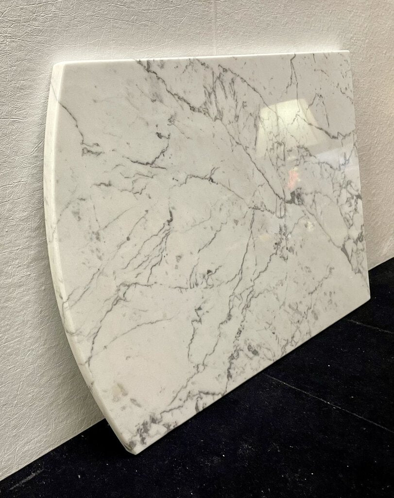 Polished White Marble Pastry Stone