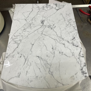 Polished White Marble Pastry Stone