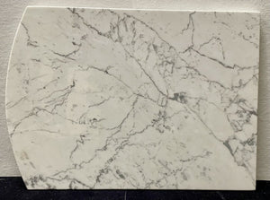 Polished White Marble Pastry Stone