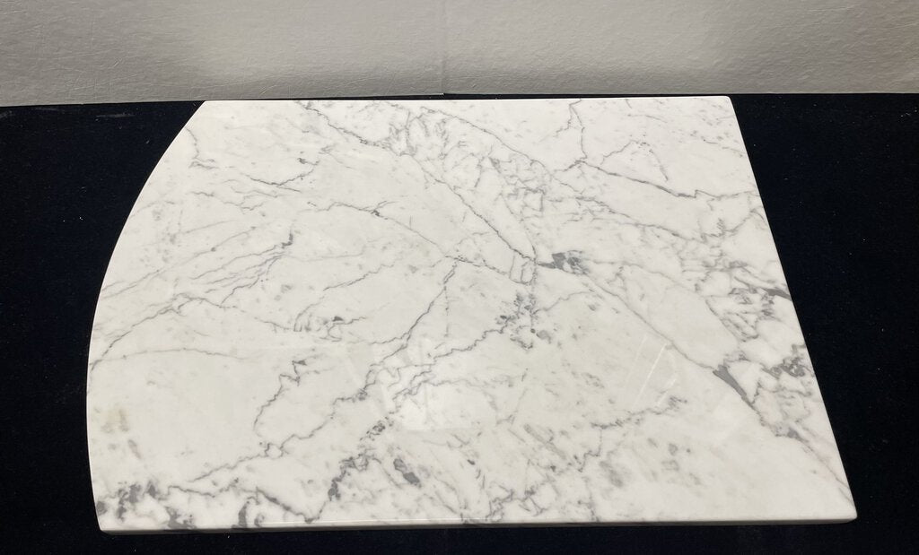 Polished White Marble Pastry Stone