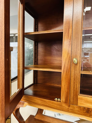 Honduras Mahogany Kitchen Open Hutch Buffet