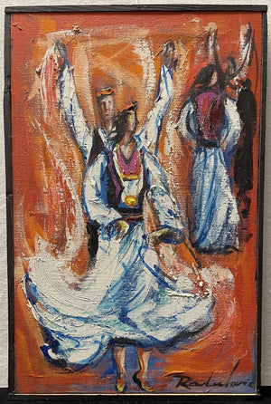 Savo Radulovic Untitled "Dancers" Original Oil on Canvas