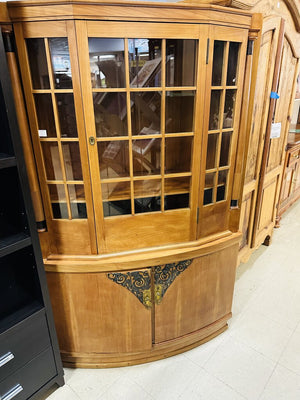 German Corner China Cabinet 24x49x69