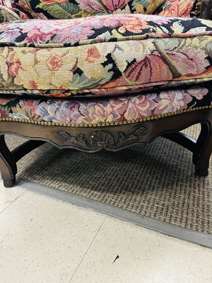 Duck Down Floral Country Lounge Chair