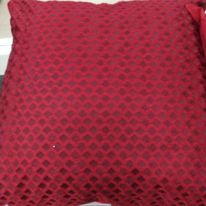 Large Silk Pillow Red