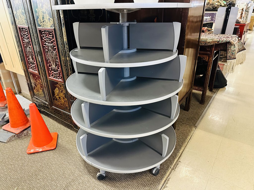 4 Tire Revolving Bookcase Shelving 36x51 H