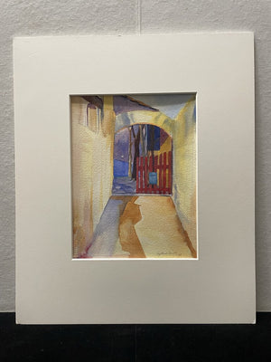 Cynthia Himaz "Bonnieux Gate" 2008 Watercolor on Arches Paper Signed Original