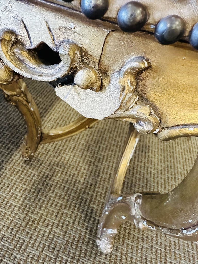 Louis XV Style Gilt Wood Window Seat 26x40x25