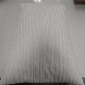 Ivory Velvet Tone on Tone Zebra Print Pillow 23x14