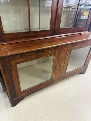 French Bookcase Vitrine / China Cabinet 61x24x96