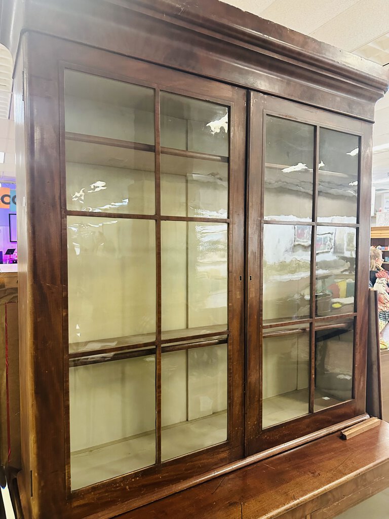 French Bookcase Vitrine / China Cabinet 61x24x96