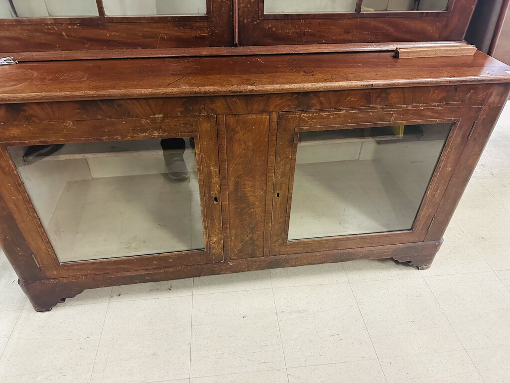 French Bookcase Vitrine / China Cabinet 61x24x96