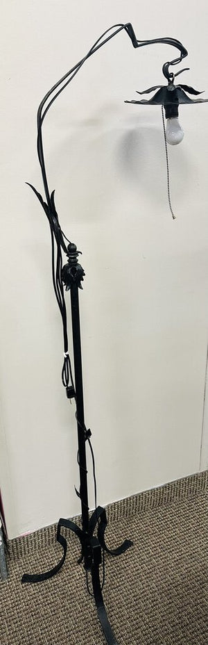 Wrought Iron Floor Lamp 65" H