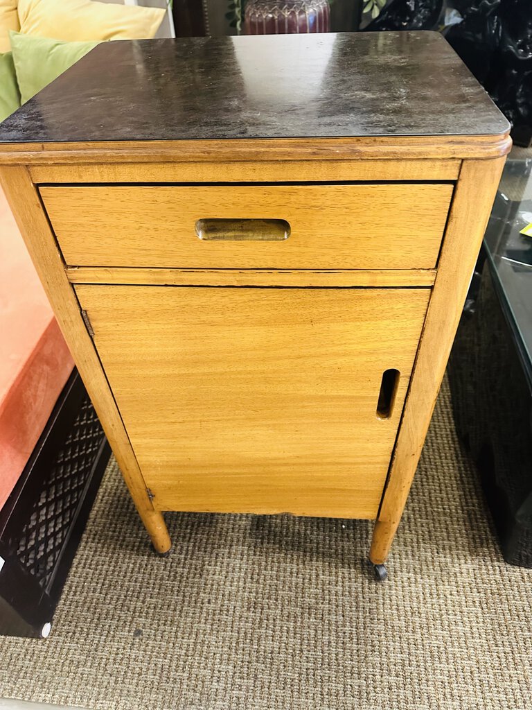 Rolling Medical Cart Cabinet 16x20x37