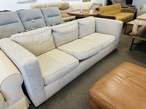 Custom Upholstered Down Sofa 95" W.