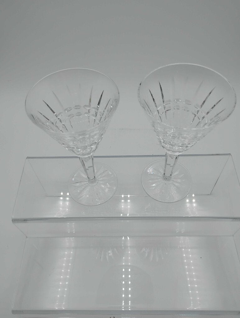 Waterford Crystal Glenmore Claret Wine Glasses (Set of 2) (Chipped)