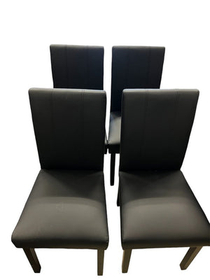 Black Upholstered DINING CHAIRS Set of 4