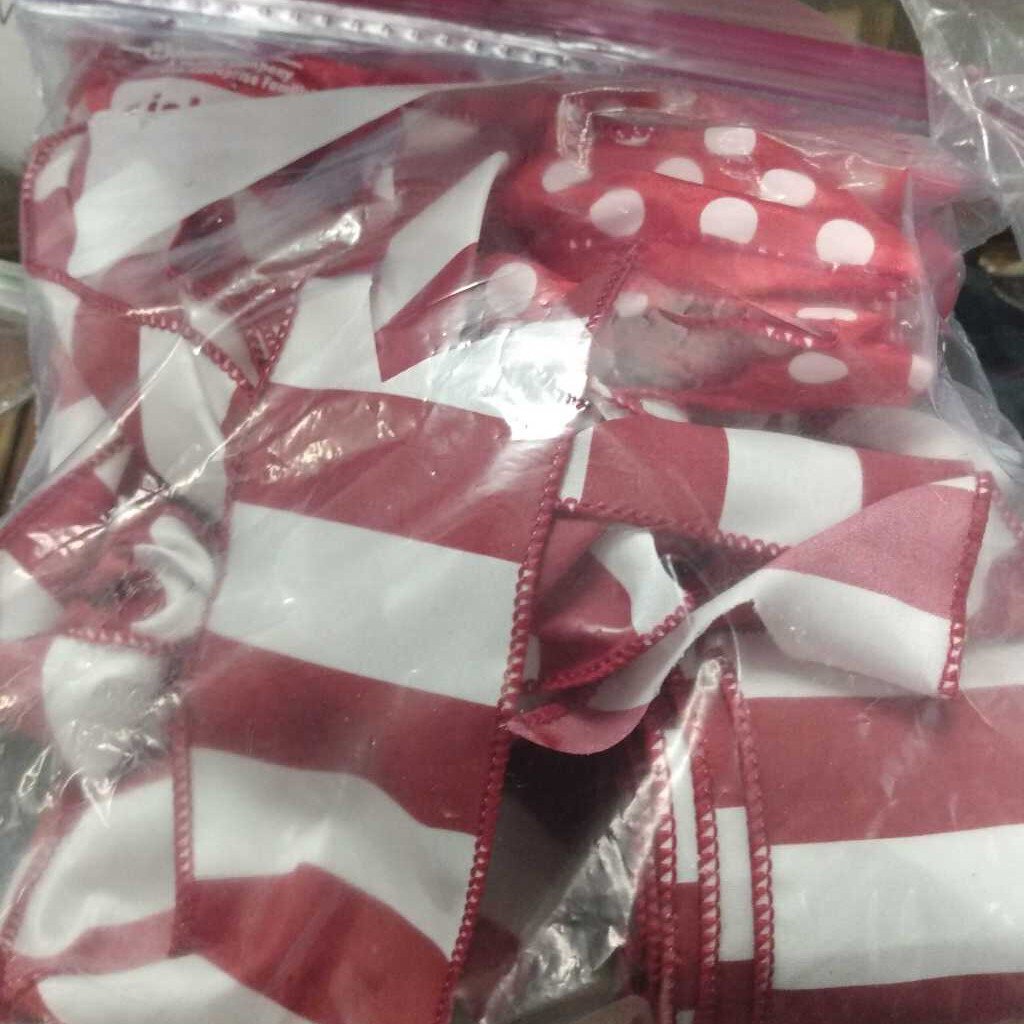 Bag of Christmas Ribbons & Bows