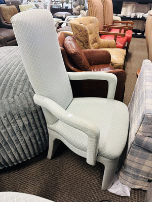 Upholstered High Back Chairs (pair)