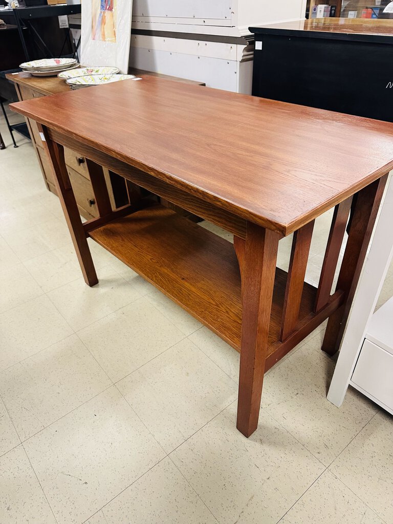 Mission Style Oak Table 44x22x30