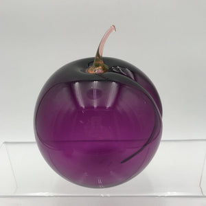 Anthony Biancaniello Revo Signed Blown Glass Fruit - Pear, Apple Plum