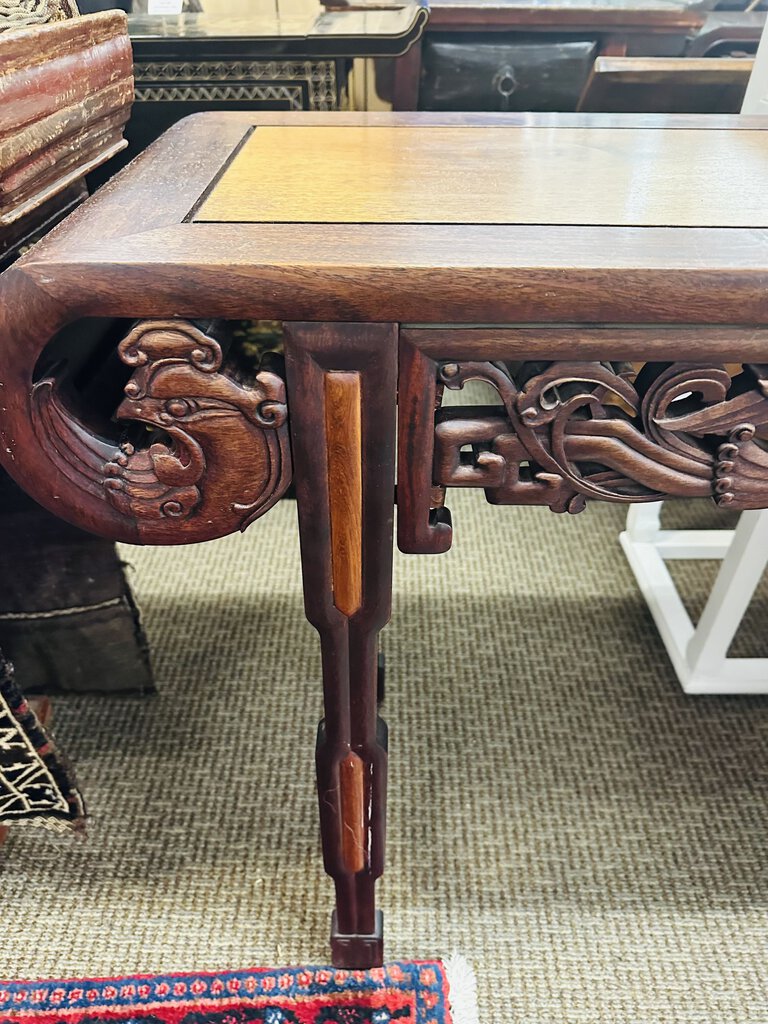 Chinese Carved Altar Table 47x15.5x32.5