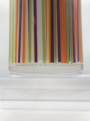 Cylindrical Multicolor Vase By Sottsass Associati