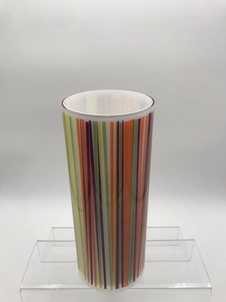 Cylindrical Multicolor Vase By Sottsass Associati