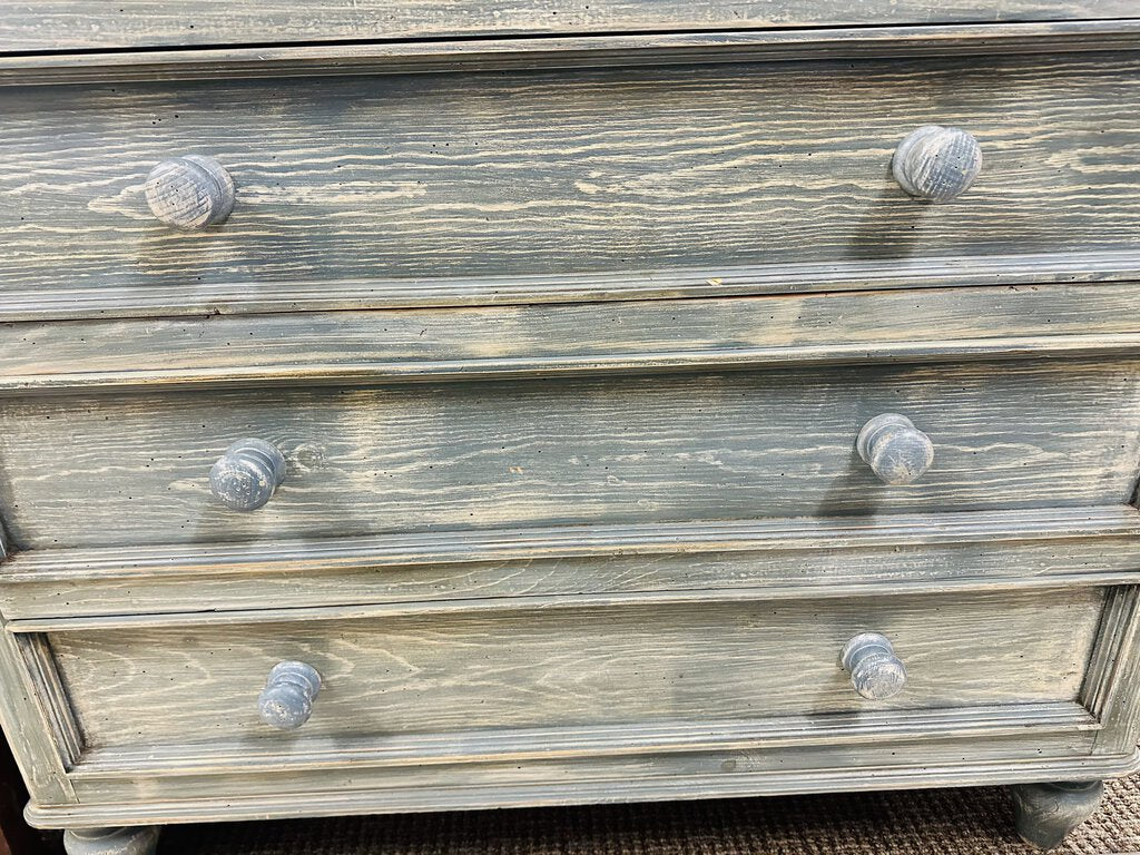 Light Blue Painted 5 Dresser 22x41x40