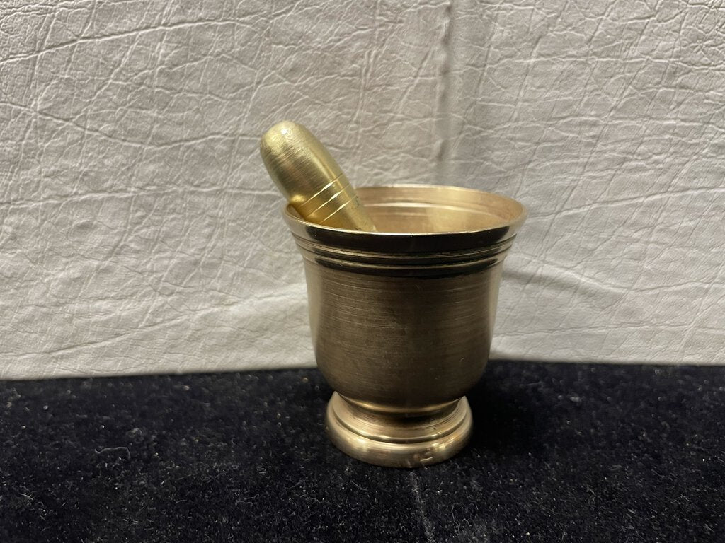 Mini Brass Mortar and Pestle