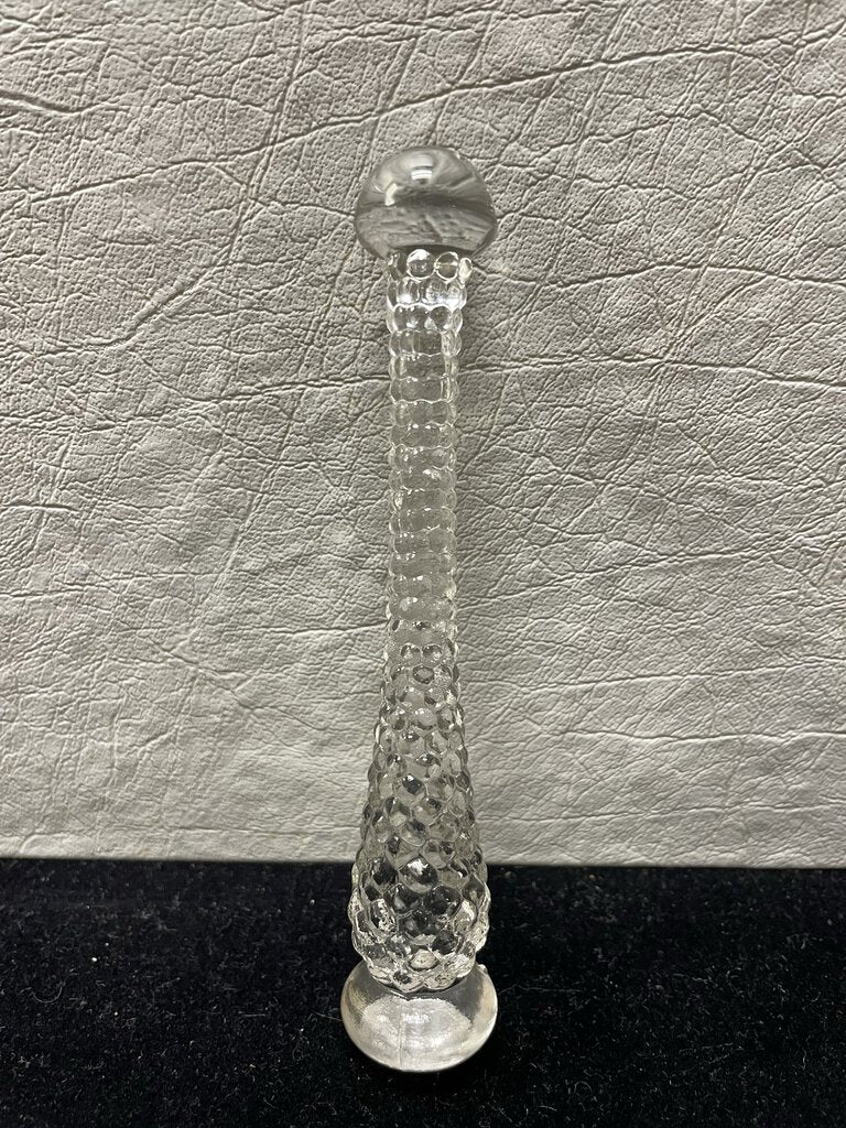 Teardrop Style Duncan Miller Glass Hobnail Cocktail Muddler