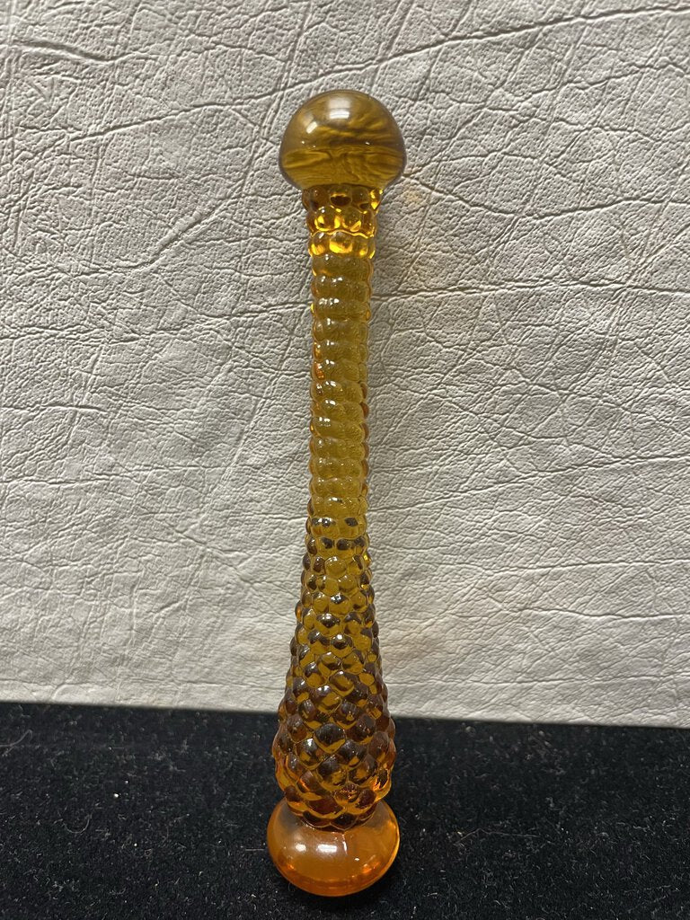 Teardrop Style Duncan Miller Glass Hobnail Cocktail Muddler