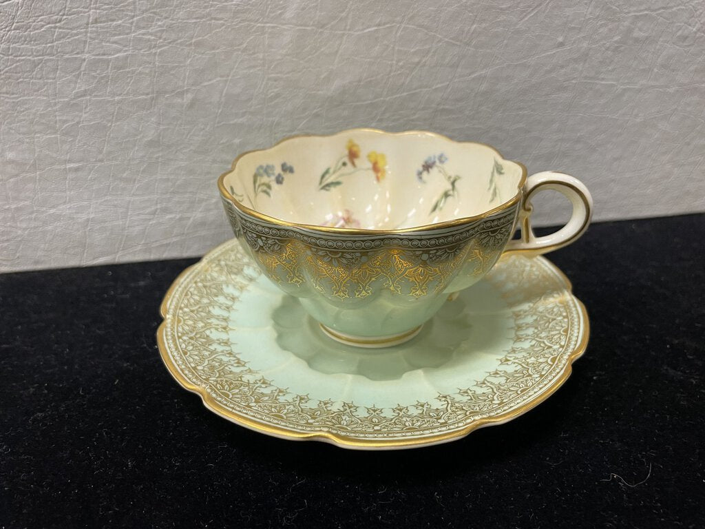 Nathan Dohrmann S.F. by Royal Worcester W3938-1 Rare Tea Cup Sets (6 Pcs)