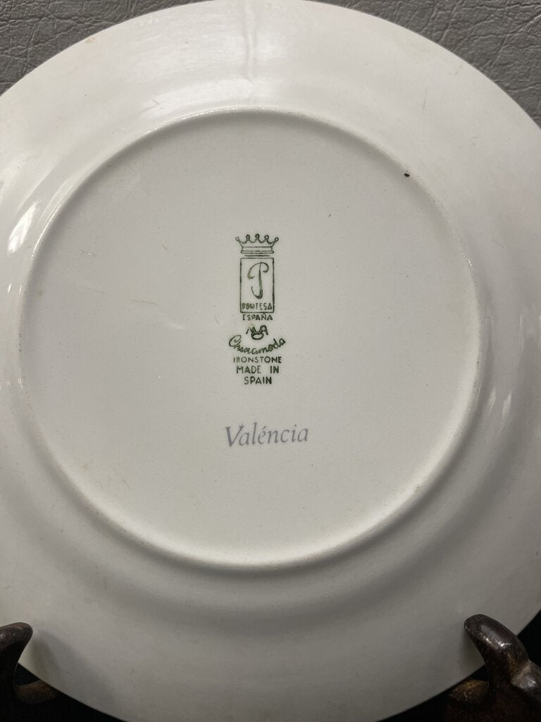 Pontesa Espana Chinamoda Ironstone Valencia B and B Plate 7"