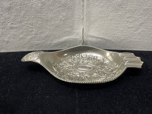 Japanese Yamatogumi 50's Silver Plate Antimony Metalware Ashtray