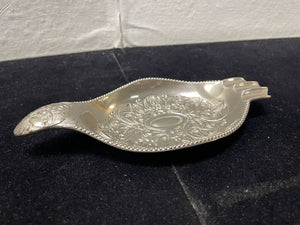 Japanese Yamatogumi 50's Silver Plate Antimony Metalware Ashtray