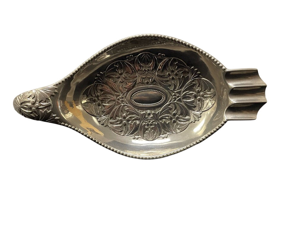 Yamatogumi Silver Plate Ashtray Antimony Metalware