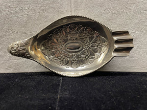 Japanese Yamatogumi 50's Silver Plate Antimony Metalware Ashtray