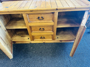 Mexican Rustic Pine Dresser 21x65x31.5