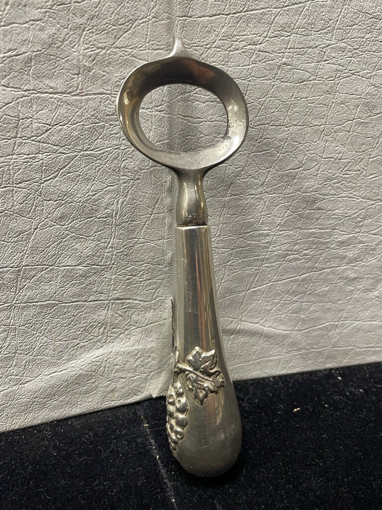 Vintage John Hesselberg Sterling 32 Grape Motif Handle Bottle Opener