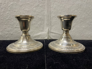 International Silver Co. Courtship N251 Weighted Candle Stick Holders (PAIR)