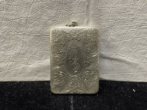 1912 Sterling Silver Engraved Monogrammed Photo Holder